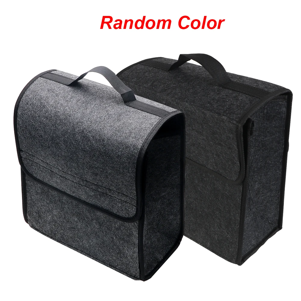 Tail Bag Rack - KKJOY Felt Car Trunk Organizer Folding