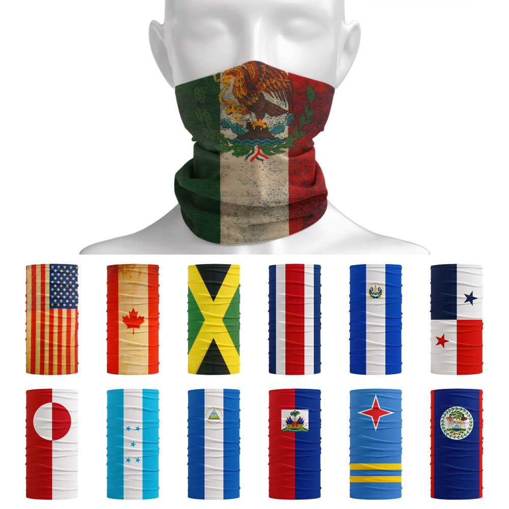 Motorcycle Gear For Woman - North America National Flags Bandana Women
