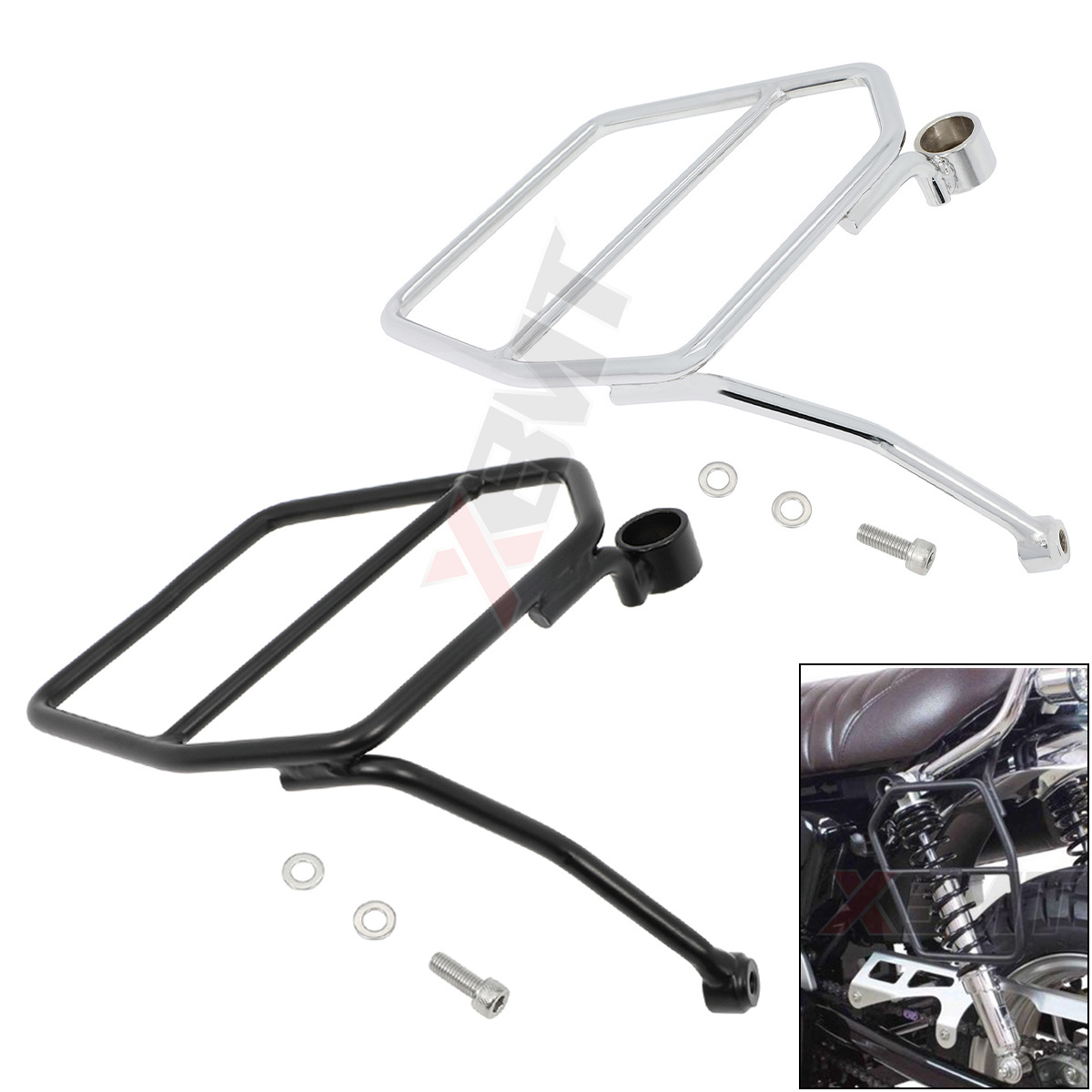 Tail Bag Rack - Rear Luggage Rack Left Saddlebag Side