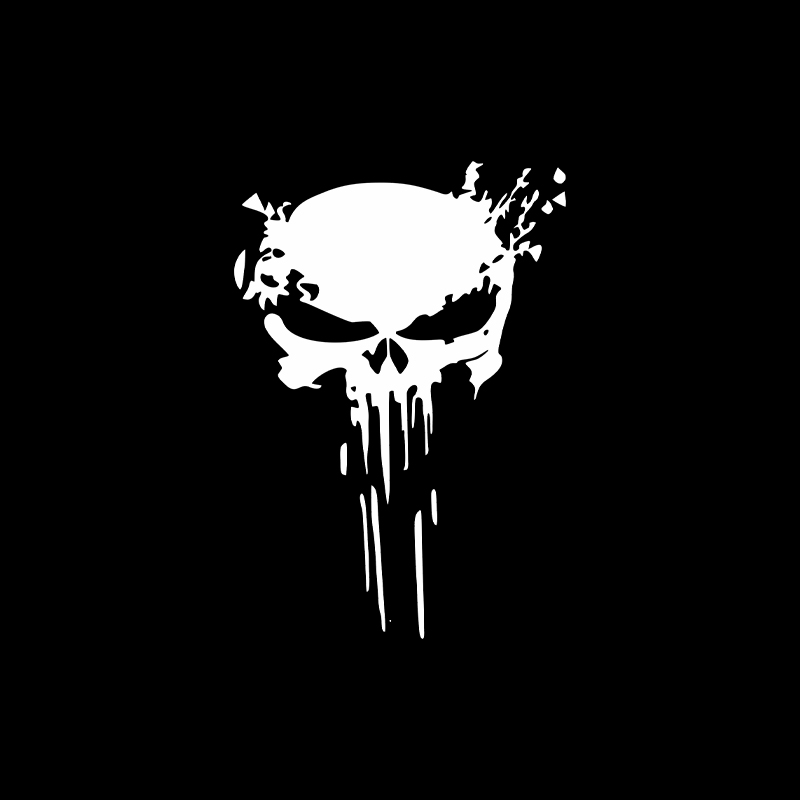 Motorcycle Gear Equipment - Motorcycle Stickers Skull Sticker Reflective Decal