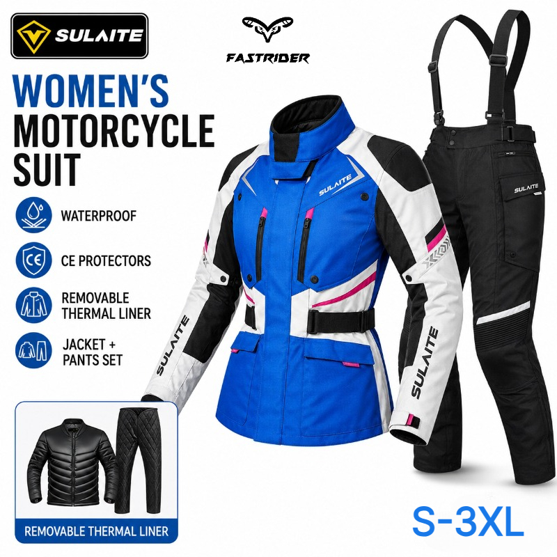 Motorcycle Gear Jacket Women - Women Motorcycle Riding Suit Winter Waterproof