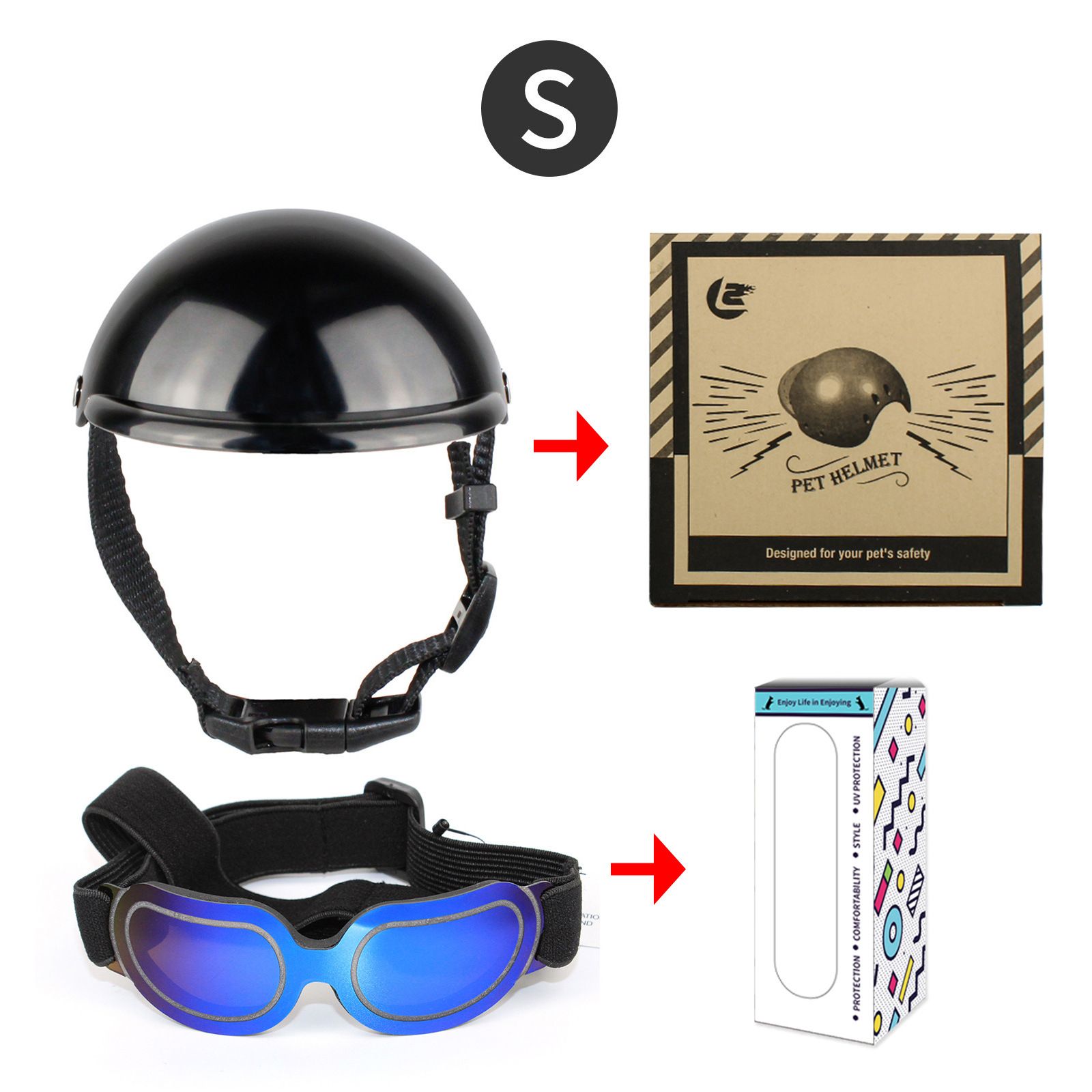 Pet Accessories Including Helm - Motorcycle Gear Dogs 评论和价格