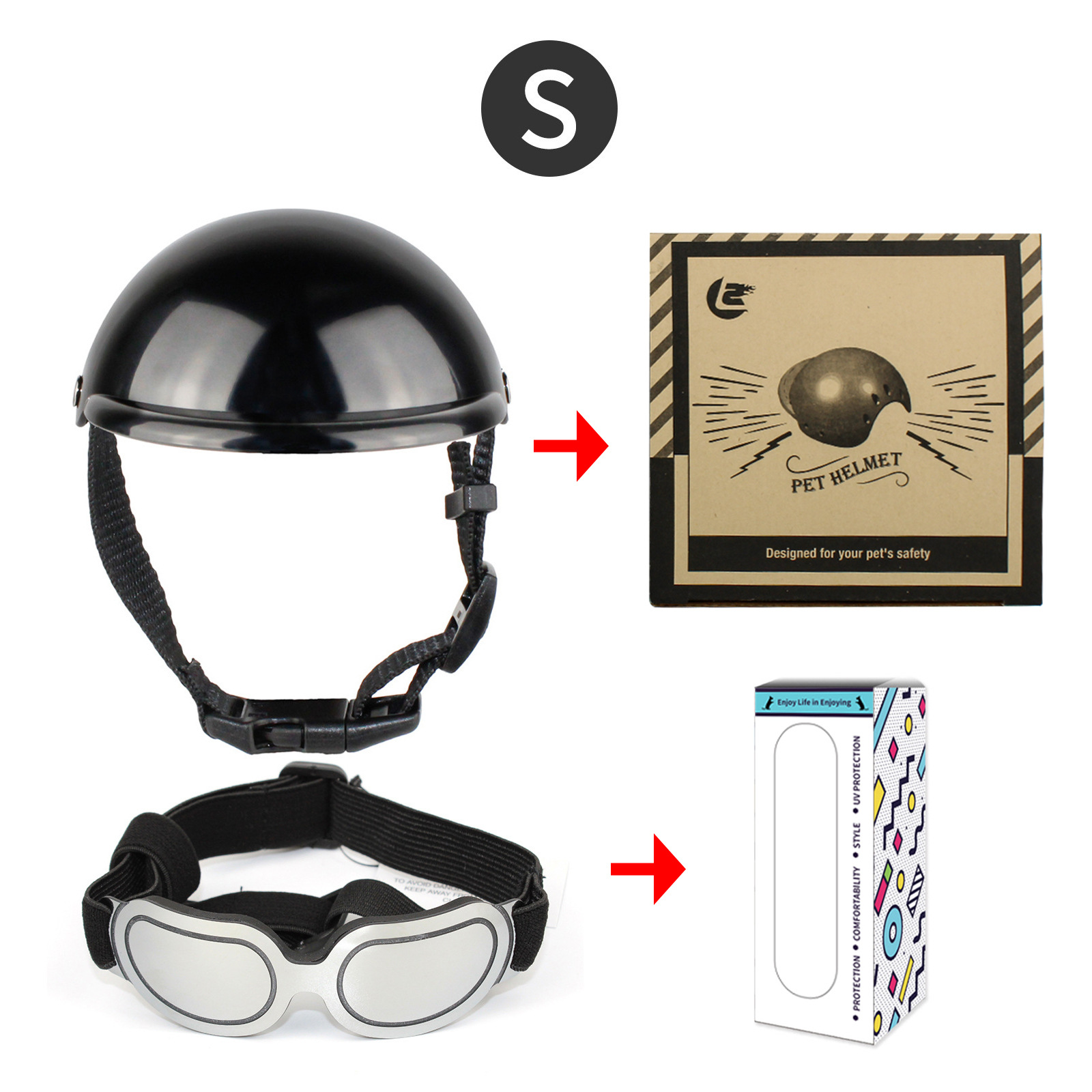 Pet Accessories Including Helm - Motorcycle Gear Dogs 评论和价格