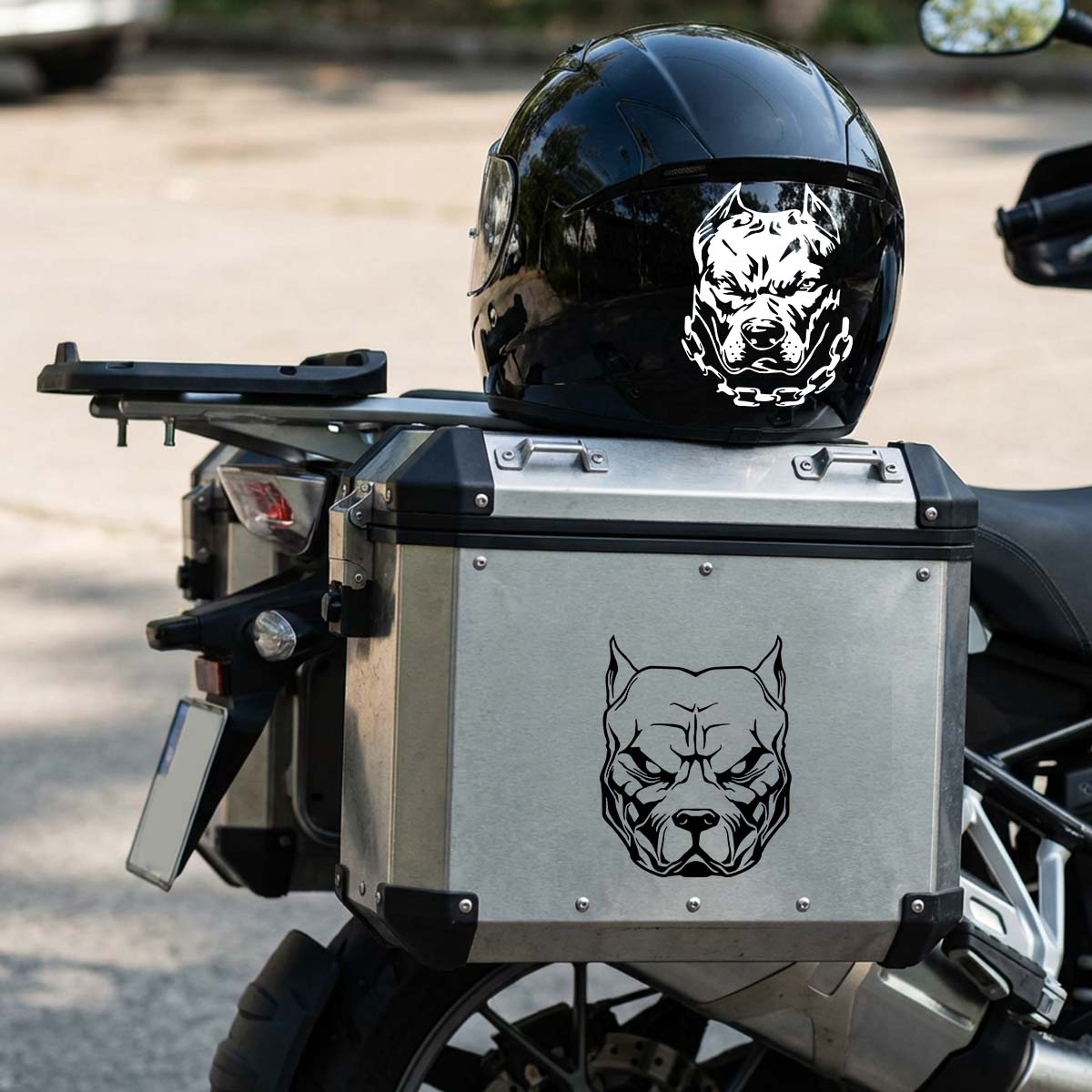 2PCS/SET Multicolor Pitbull Do - Motorcycle Gear Dogs 评论和价格