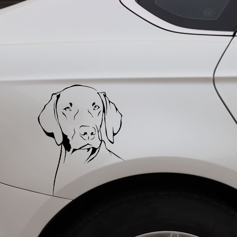 Weimaraner Dog Outline Waterpr - Motorcycle Gear Dogs 评论和价格