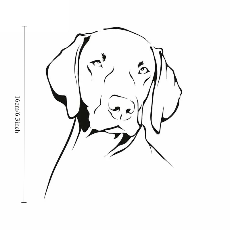 Weimaraner Dog Outline Waterpr - Motorcycle Gear Dogs 评论和价格