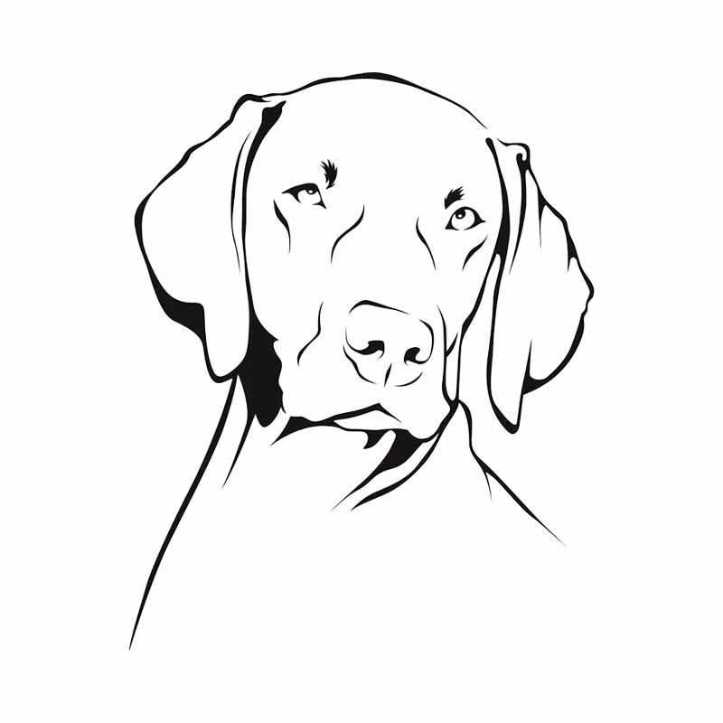 Weimaraner Dog Outline Waterpr - Motorcycle Gear Dogs 评论和价格