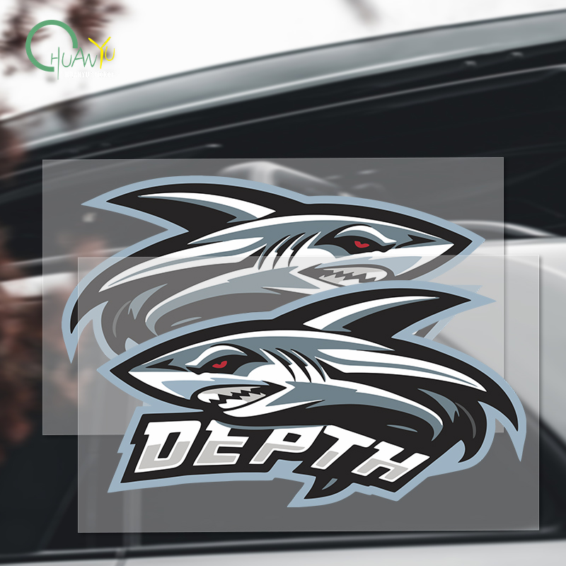 Shark sticker creative persona - Motorcycle Gear Equipment 评论和价格