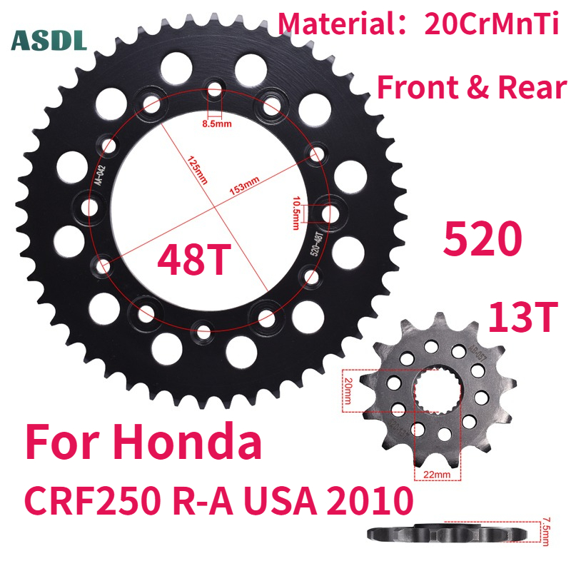 520 Chain 48T 13T Teeth Motorc - Motorcycle Gear Usa 评论和价格