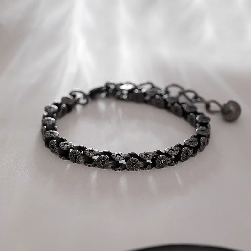 Stainless Steel Bracelet Men G - Motorcycle Gear Pattern 评论和价格
