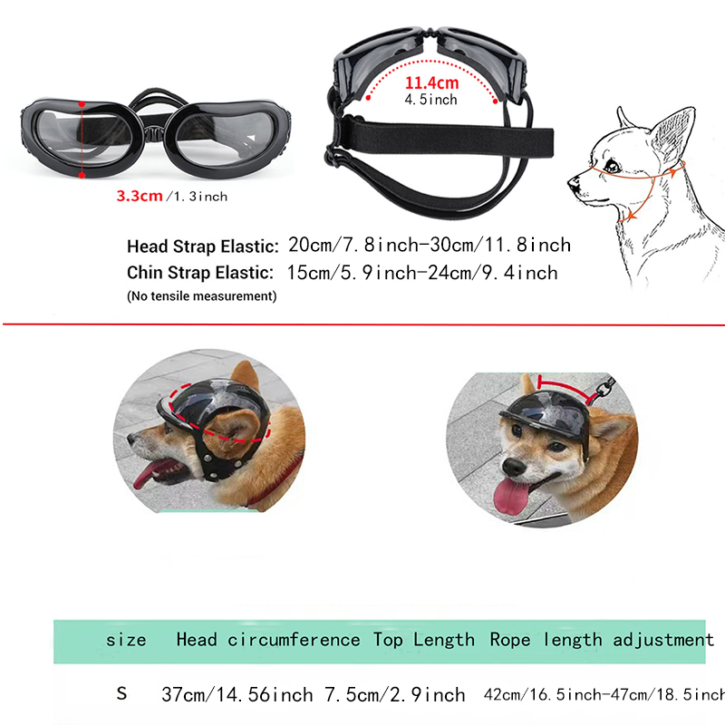 Dog Helmet and Sunglasses Sets - Motorcycle Gear Dogs 评论和价格