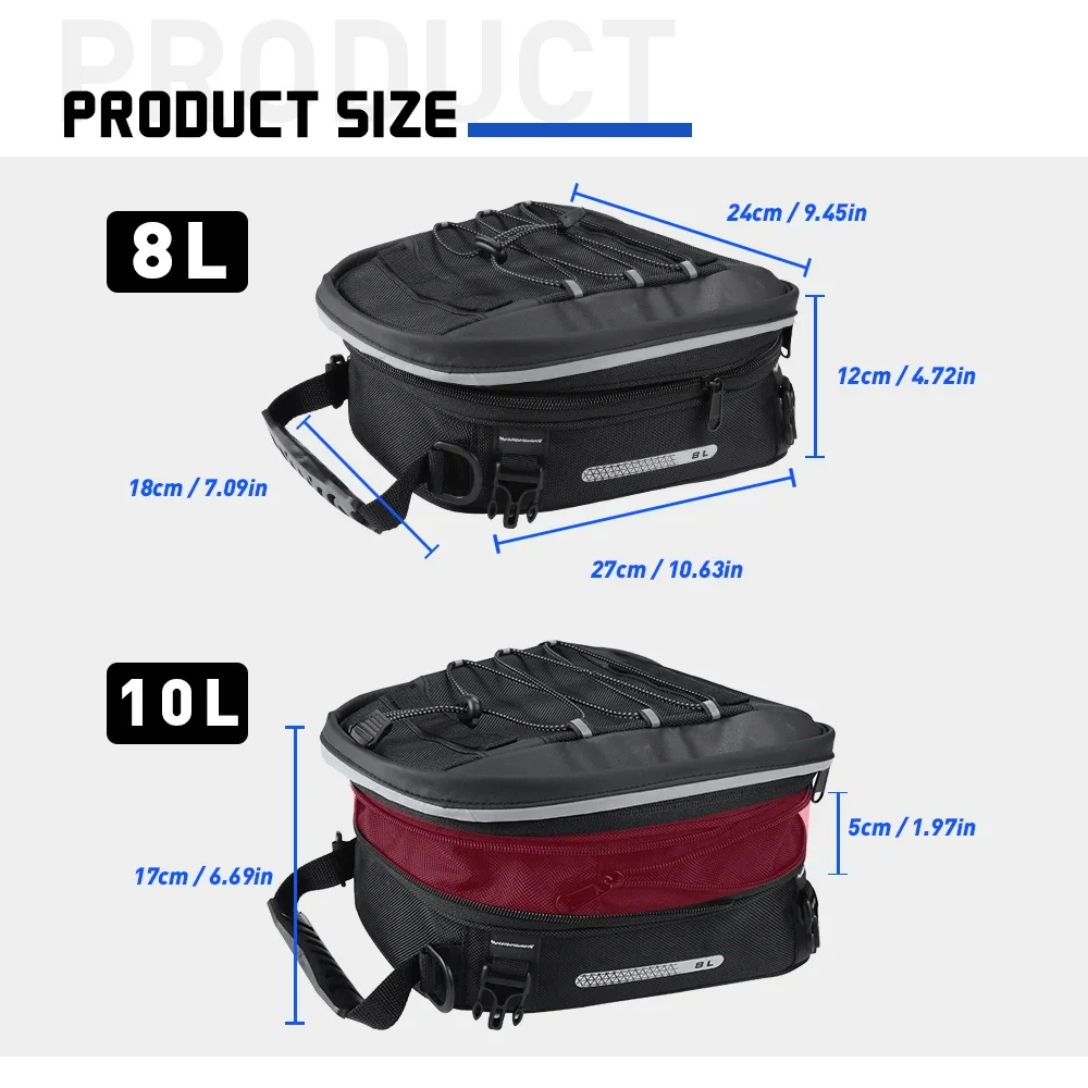 Motorcycle Rear Seat Bag Lugga - Tail Bag Rack 评论和价格