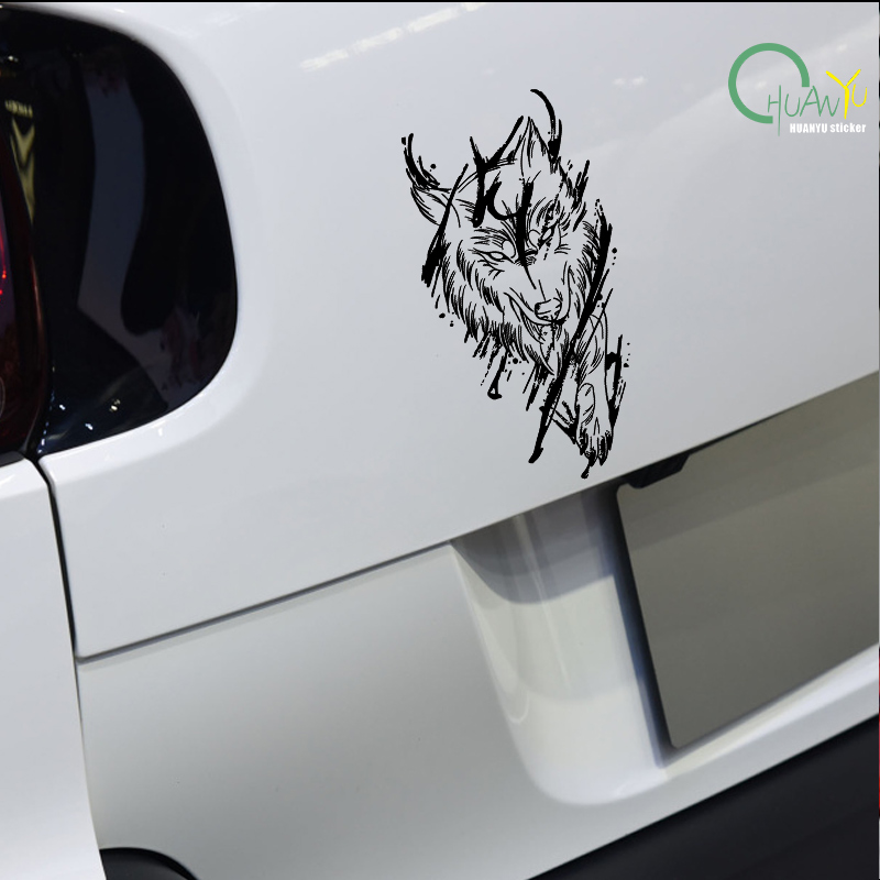 Dark magic wolf car decals car - Motorcycle Gear Equipment 评论和价格