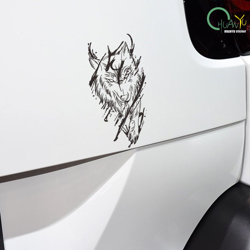 Dark magic wolf car decals car - Motorcycle Gear Equipment 评论和价格