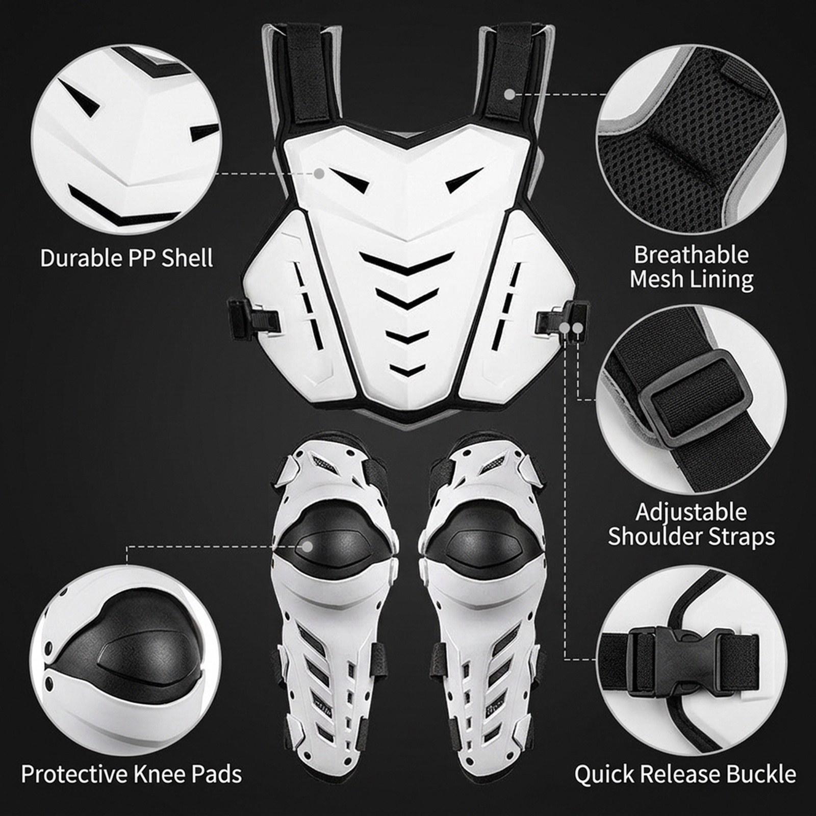 Ergonomic Chest Protector Knee - Motorcycle Gear Jacket Women 评论和价格