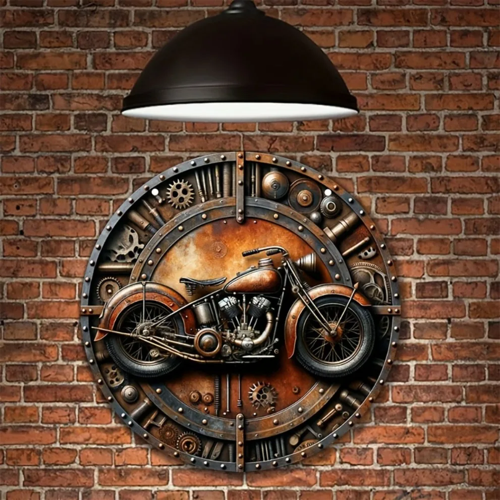 Steampunk Vintage Motorcycle G - Motorcycle Gear Pattern 评论和价格